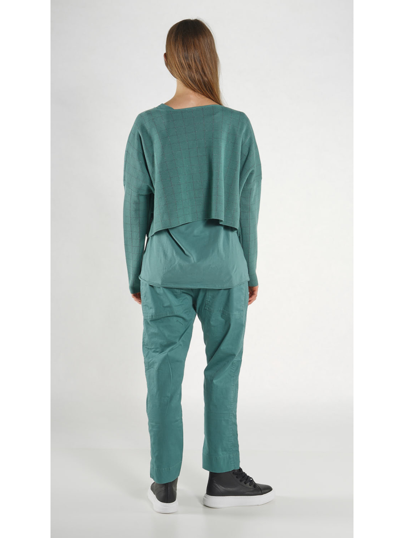 Rundholz Black Label - Kurzer weiter Baumwoll Strick Pullover - 1263520701