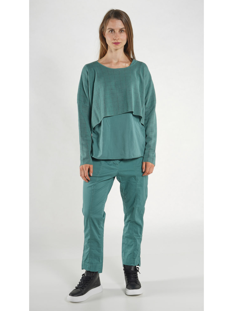 Rundholz Black Label - Kurzer weiter Baumwoll Strick Pullover - 1263520701