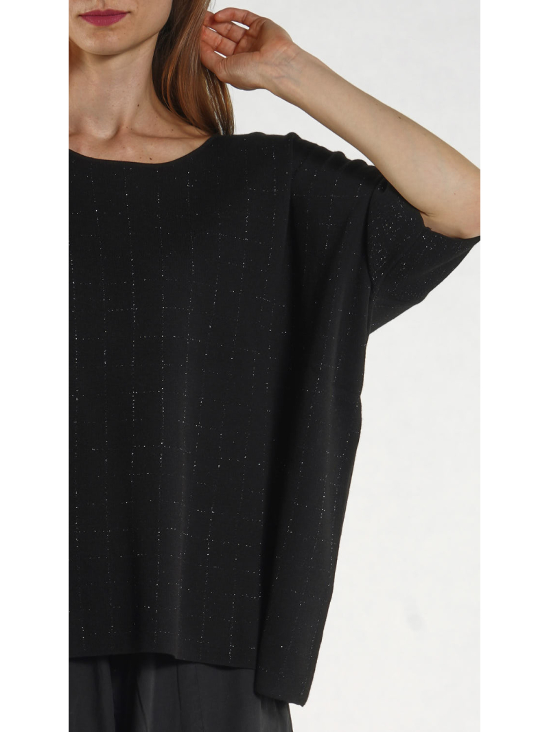 Rundholz Black Label - Weiter Baumwoll Strick Pullover - 1263520704