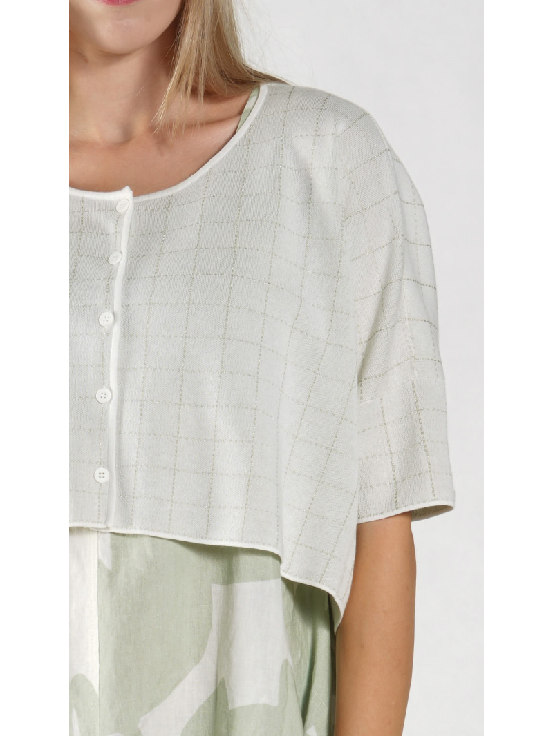 Rundholz Black Label - Kurze weite Baumwoll Strickjacke - 1263527103