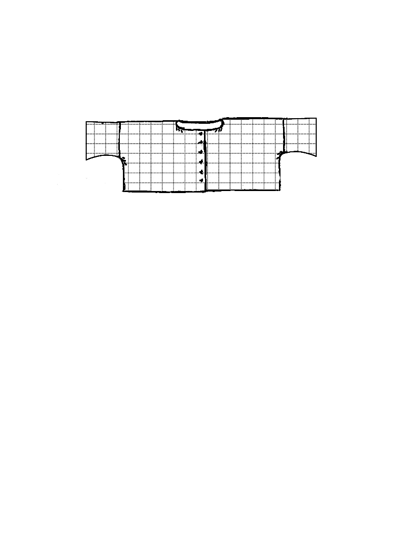 Rundholz Black Label - Kurze weite Baumwoll Strickjacke - 1263527103