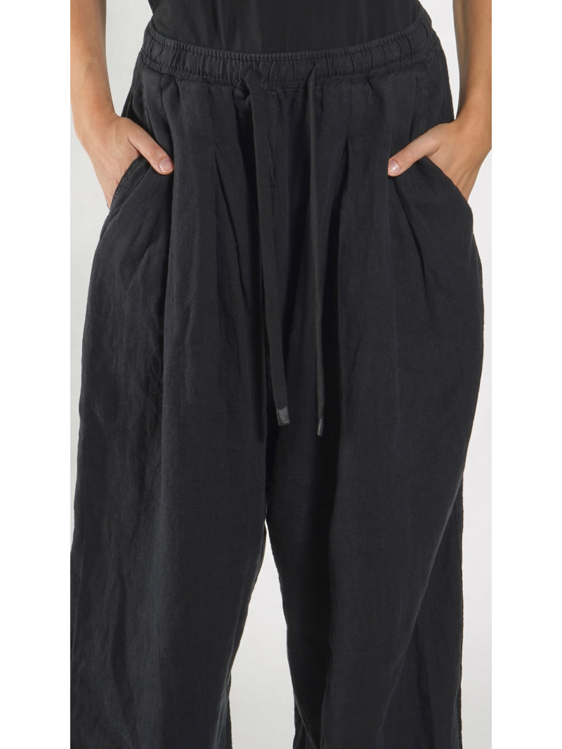 Rundholz Black Label - Gerade geschnittene Leinenhose - 1263540113