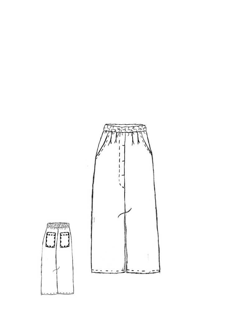 Rundholz Black Label - Gerade geschnittene Leinenhose - 1263540113