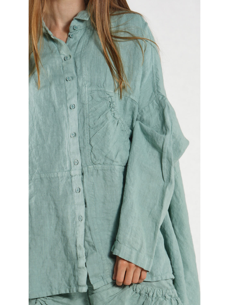 Rundholz Black Label - Gerade weite Leinen Bluse - 1263540411