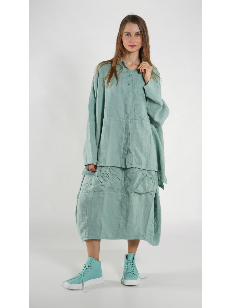 Rundholz Black Label - Gerade weite Leinen Bluse - 1263540411