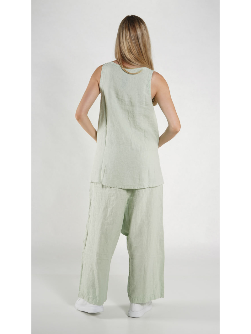 Rundholz Black Label - A-förmiges Leinen Top - 1263540805