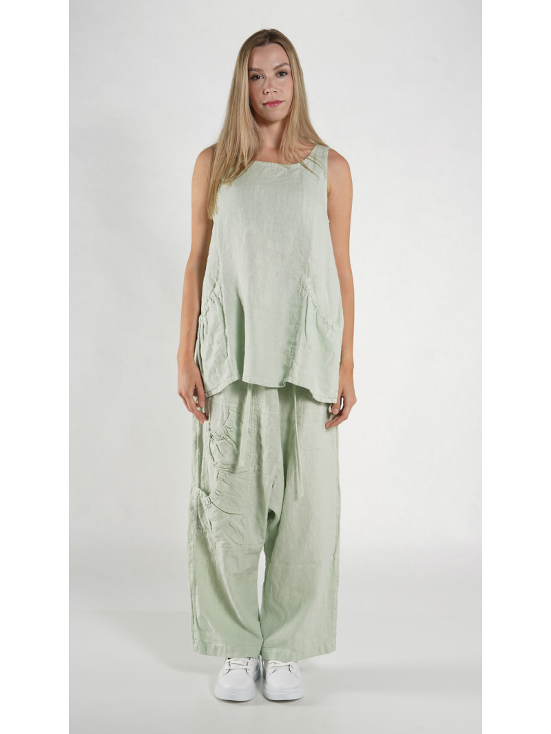 Rundholz Black Label - A-förmiges Leinen Top - 1263540805