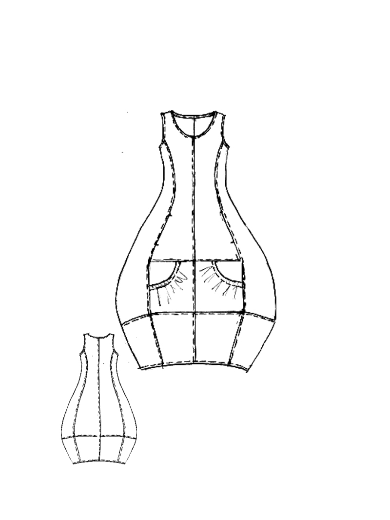 Rundholz Black Label - Ballonförmiges Leinen Kleid - 1263540903