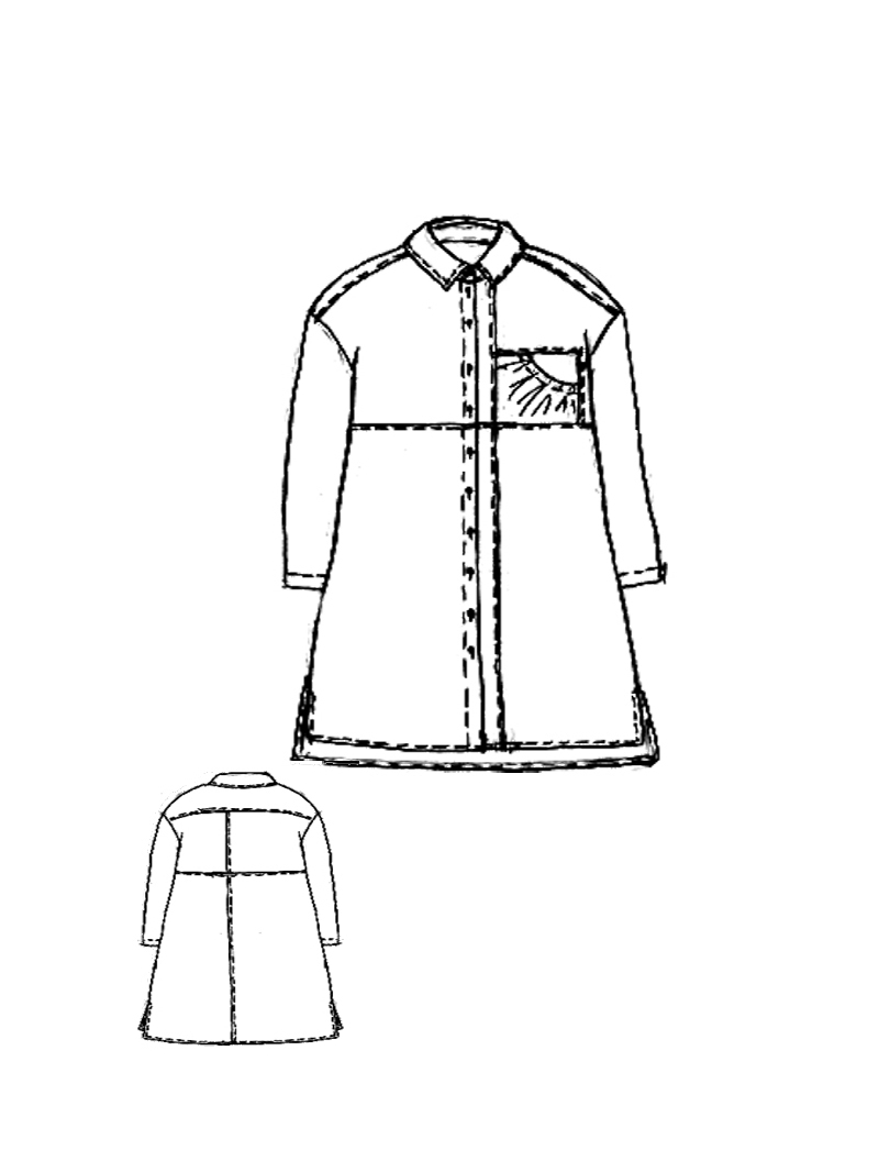 Rundholz Black Label - Gerades weites Leinen Kleid - 1263540908