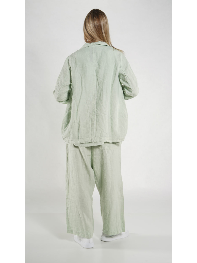 Rundholz Black Label - Ausgestellte Leinenjacke mit Details - 1263541101