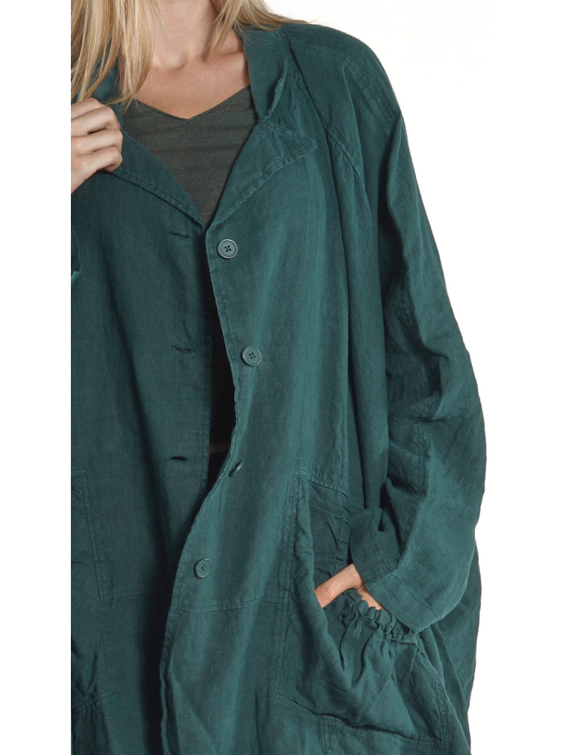 Rundholz Black Label - Sehr weite Leinen Jacke - 1263541102