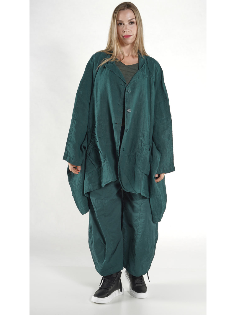 Rundholz Black Label - Sehr weite Leinen Jacke - 1263541102