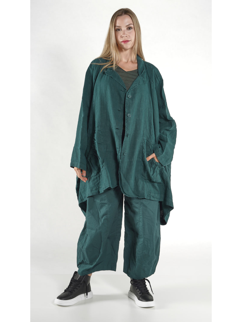 Rundholz Black Label - Sehr weite Leinen Jacke - 1263541102