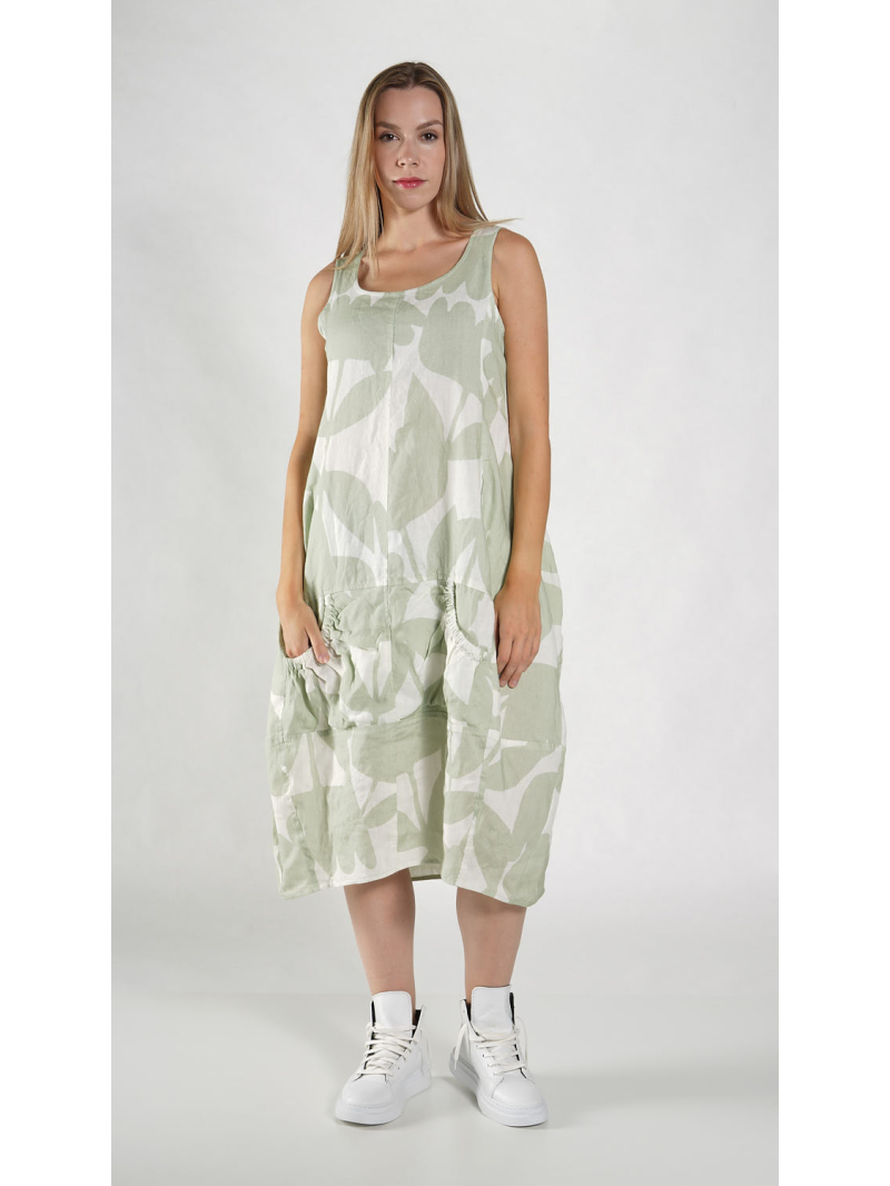 Rundholz Black Label - Ballonförmiges Leinen Kleid - 1263550902