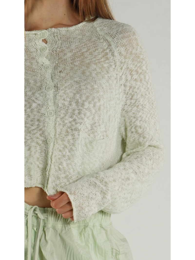 Rundholz Black Label - Lockere Baumwoll Strickjacke - 1263567113