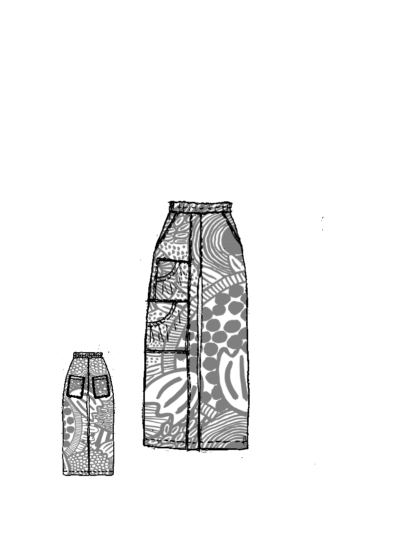 Rundholz Black Label - Gerade Baumwoll voile Hose - 1263600103