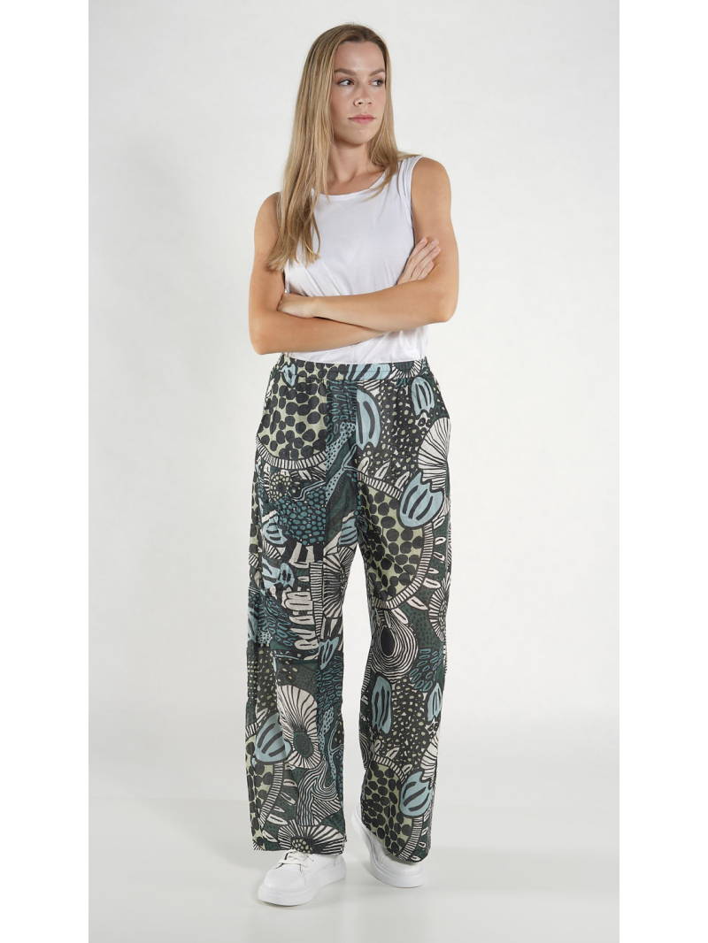 Rundholz Black Label - Gerade Baumwoll voile Hose - 1263600103