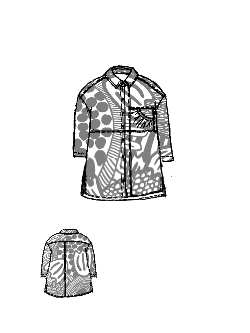 Rundholz Black Label - Oversize Baumwoll voile Bluse - 1263600404