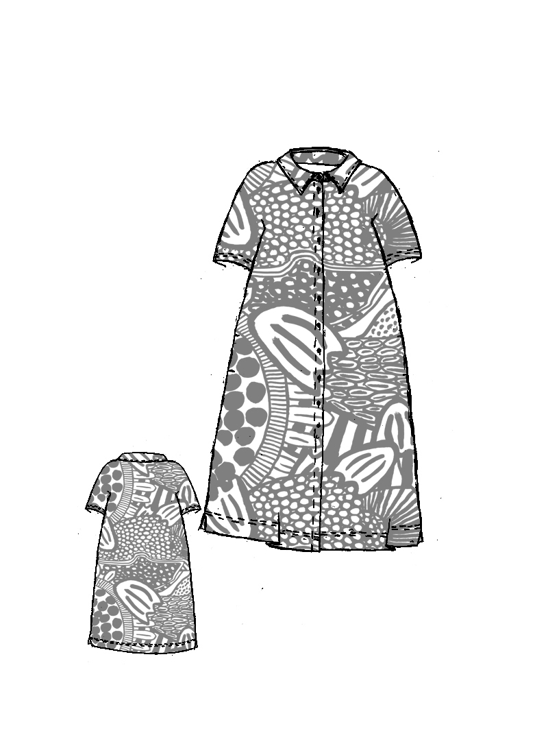 Rundholz Black Label - Ausgestelltes Baumwollkleid mit Details - 1263600907