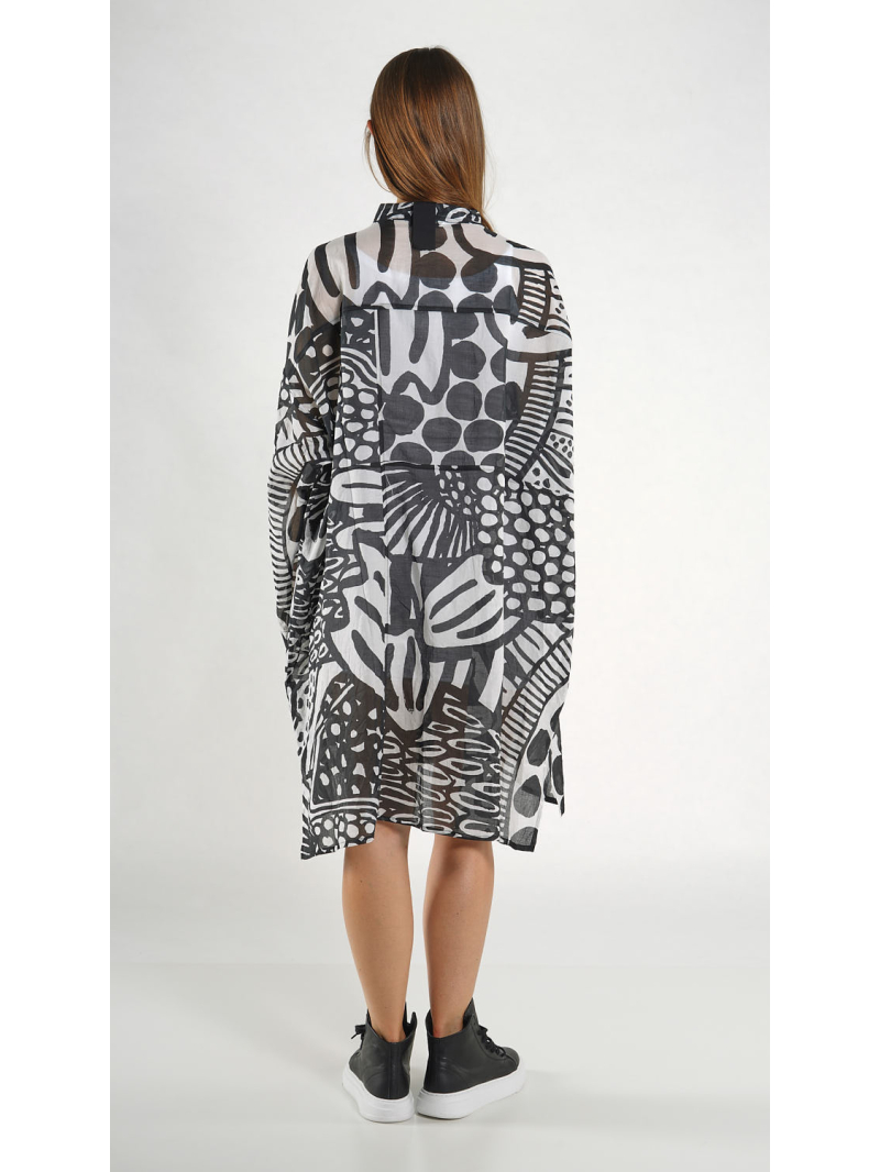 Rundholz Black Label - Weites Baumwoll voile Kleid - 1263600909