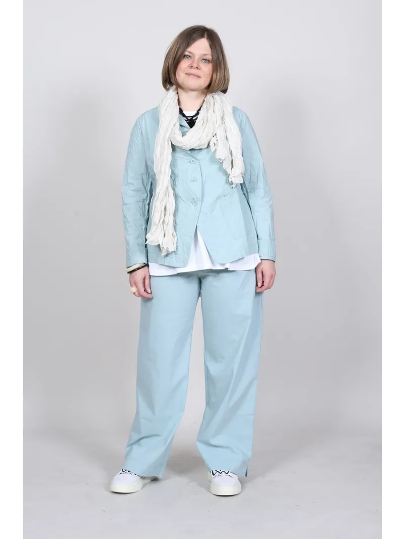 Rundholz Black Label - Straight-cut pants with linen - 1263630106