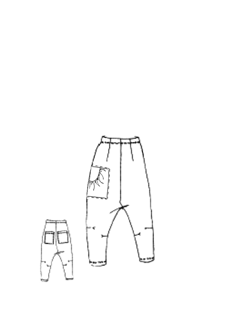 Rundholz Black Label - Tulpenförmige Cottonshape Hose - 1263630116