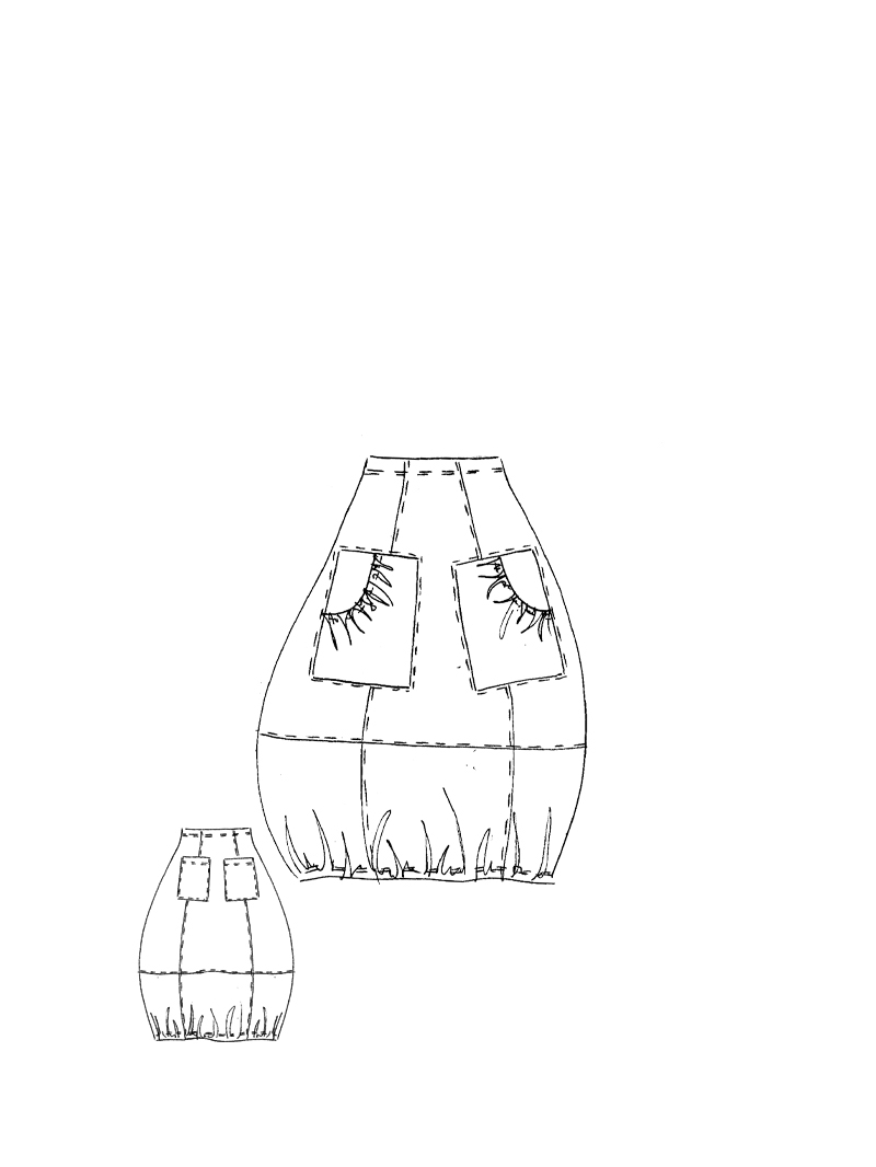 Rundholz Black Label - Ballonförmiger Cottonshape Rock - 1263630312