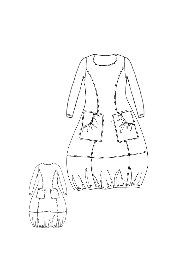 Rundholz Black Label - Schmales Cottonshape Kleid - 1263630915