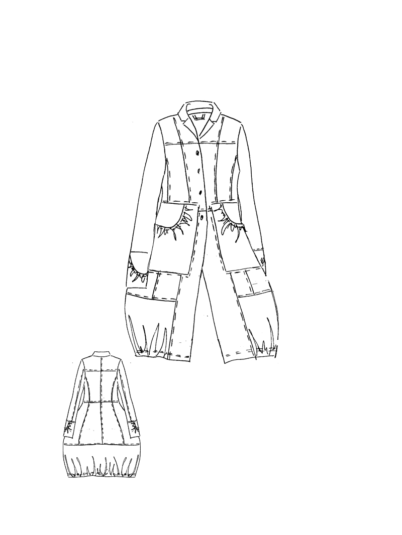 Rundholz Black Label - Ausgestellter Cottonshape Mantel - 1263631211