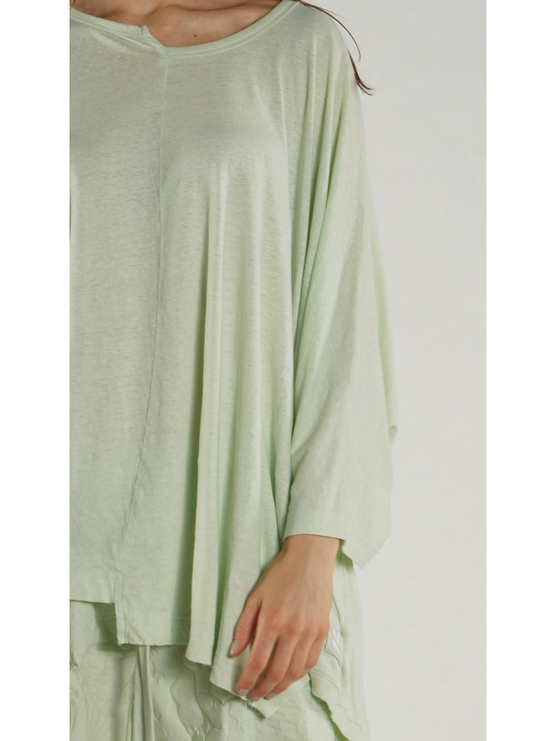 Rundholz Black Label - Asymmetrisches A-Linien T-Shirt - 1263650506