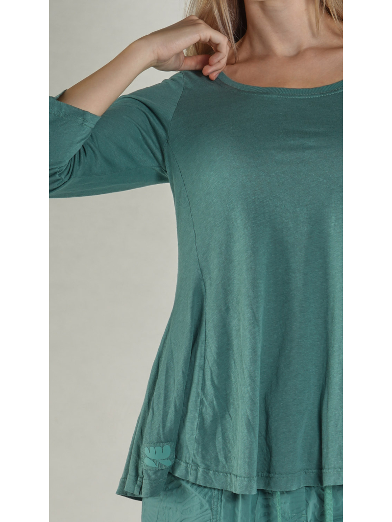 Rundholz Black Label - A-förmiges Baumwoll Leinen Shirt - 1263650508