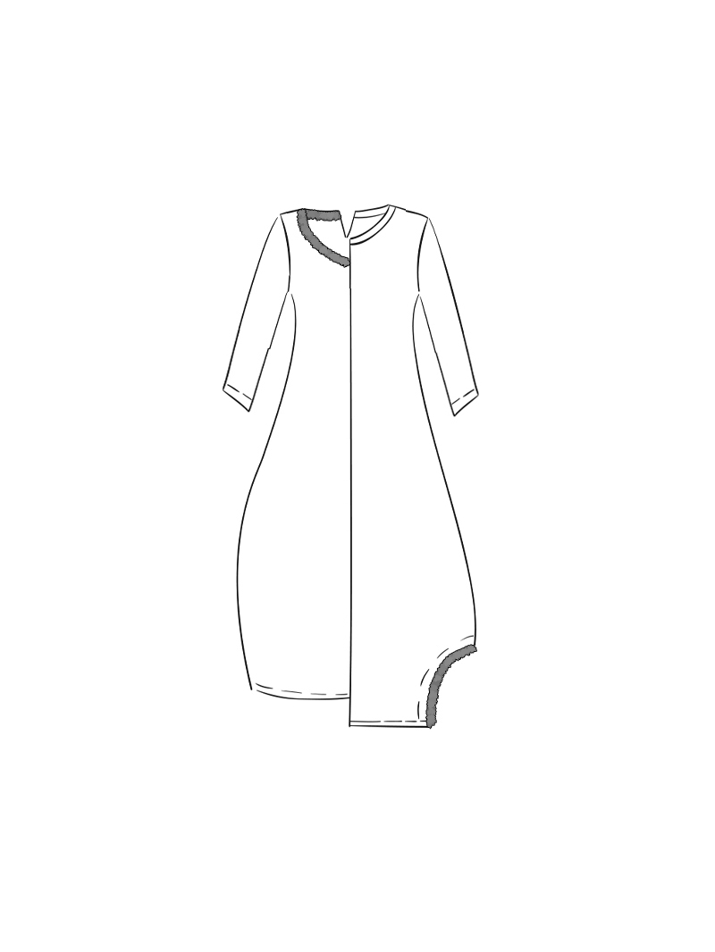 Rundholz Black Label - Ballonförmiges Baumwoll Leinen Kleid - 1263650904