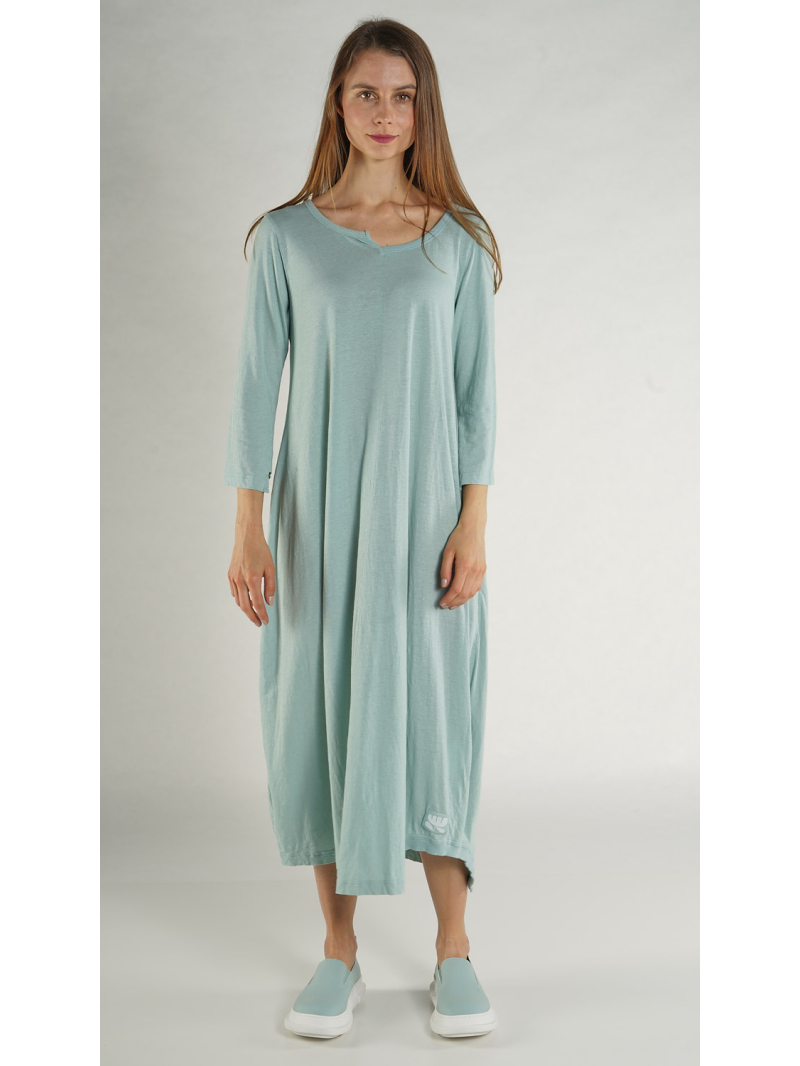 Rundholz Black Label - Ballonförmiges Baumwoll Leinen Kleid - 1263650904