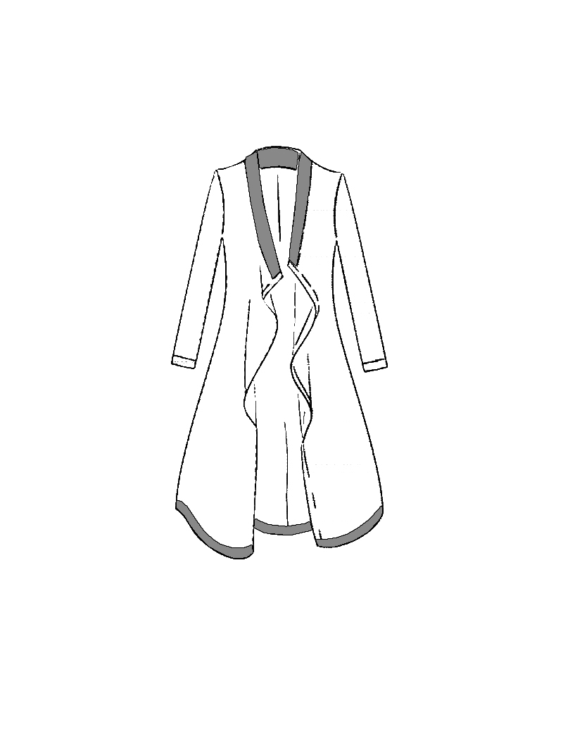 Rundholz Black Label - Ausgestellter Leinen-Baumwollmantel - 1263651207