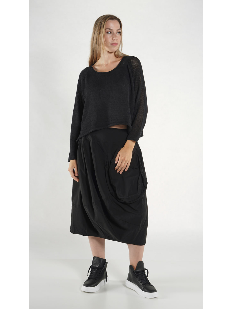 Rundholz Black Label - Weiter Leinen Strick Pullover - 1263720702