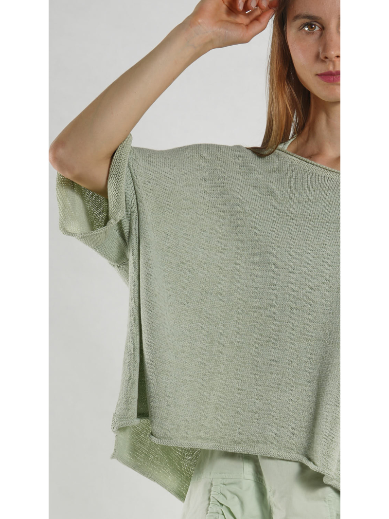 Rundholz Black Label - Oversize Leinen Strick Pullover - 1263720704