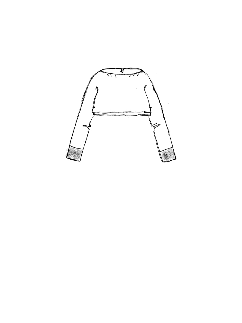 Rundholz Black Label - Kurzer Leinen Strick Pullover - 1263720706