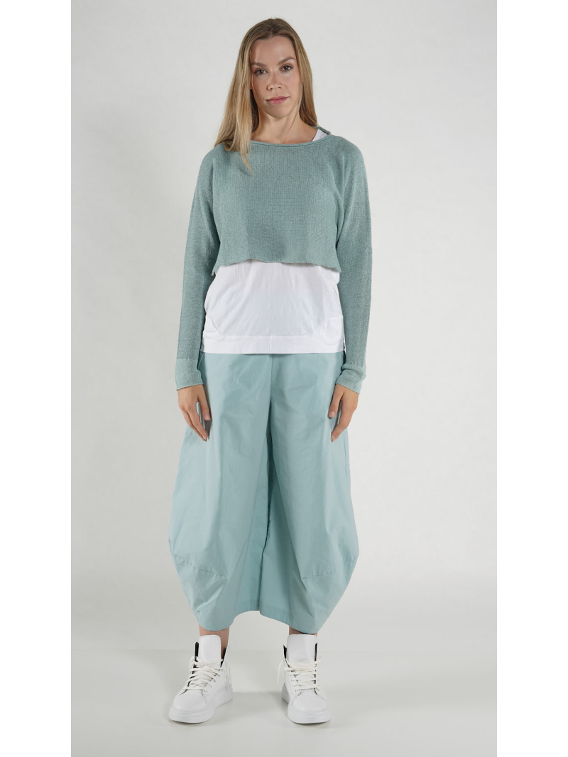 Rundholz Black Label - Kurzer Leinen Strick Pullover - 1263720706