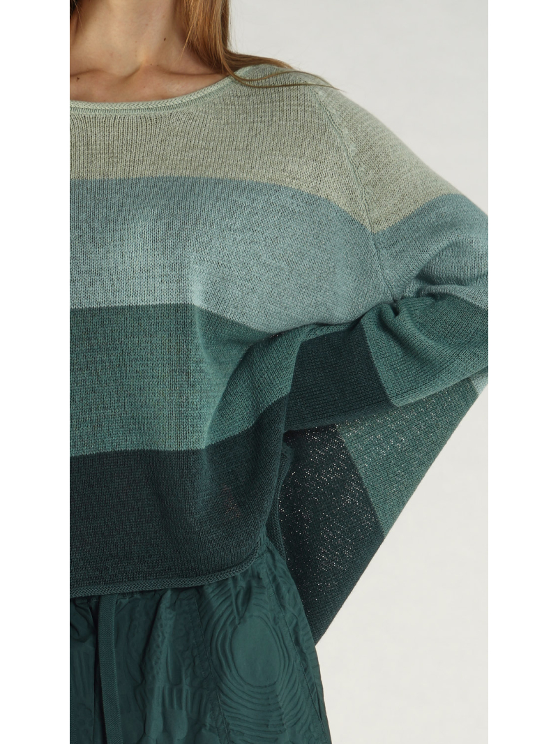 Rundholz Black Label - A-förmiger Leinen Strick Pullover - 1263720709