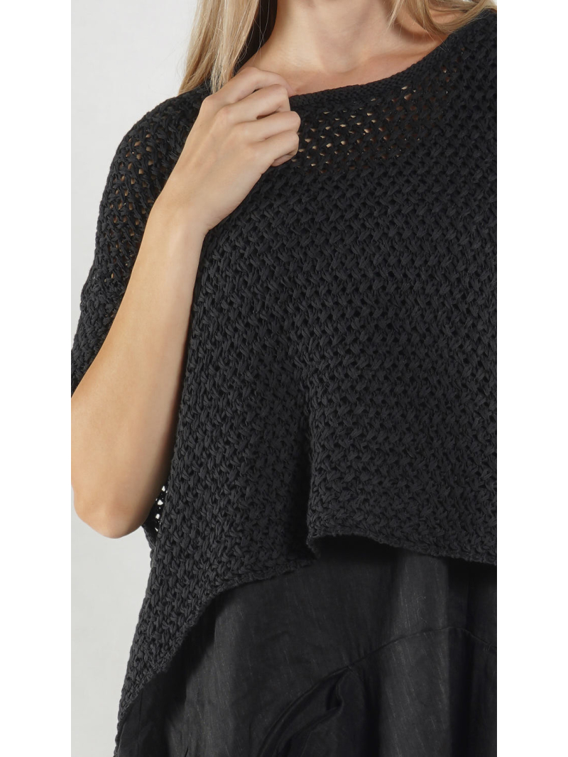 Rundholz Black Label - Ballonförmiger Baumwoll Strick Pullover - 1263730702