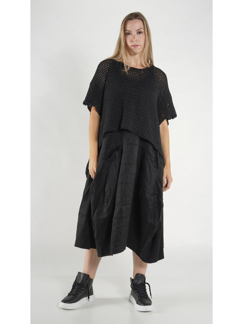 Rundholz Black Label - Ballonförmiger Baumwoll Strick Pullover - 1263730702