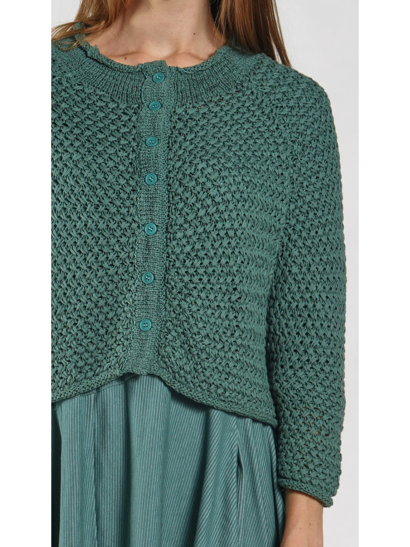 Rundholz Black Label - Kurze Baumwoll Strickjacke - 1263737104