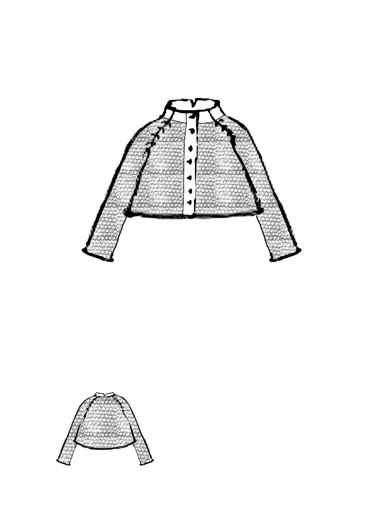 Rundholz Black Label - Lockere Baumwoll Strickjacke - 1263737114