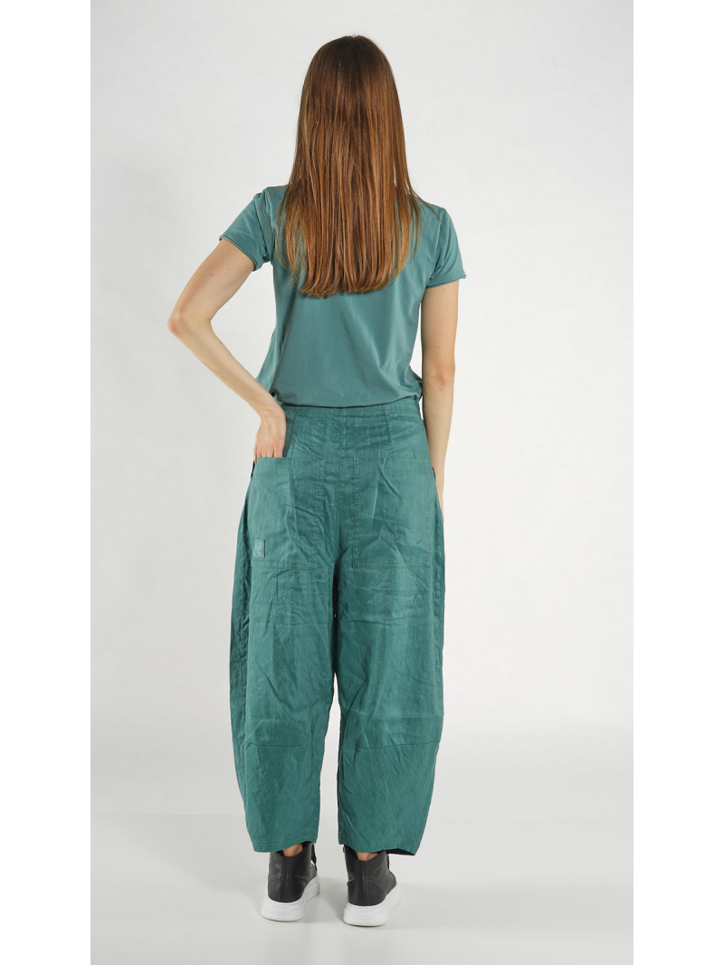 Rundholz Black Label - Ballonförmige Leinen Stretch Hose - 1263830102