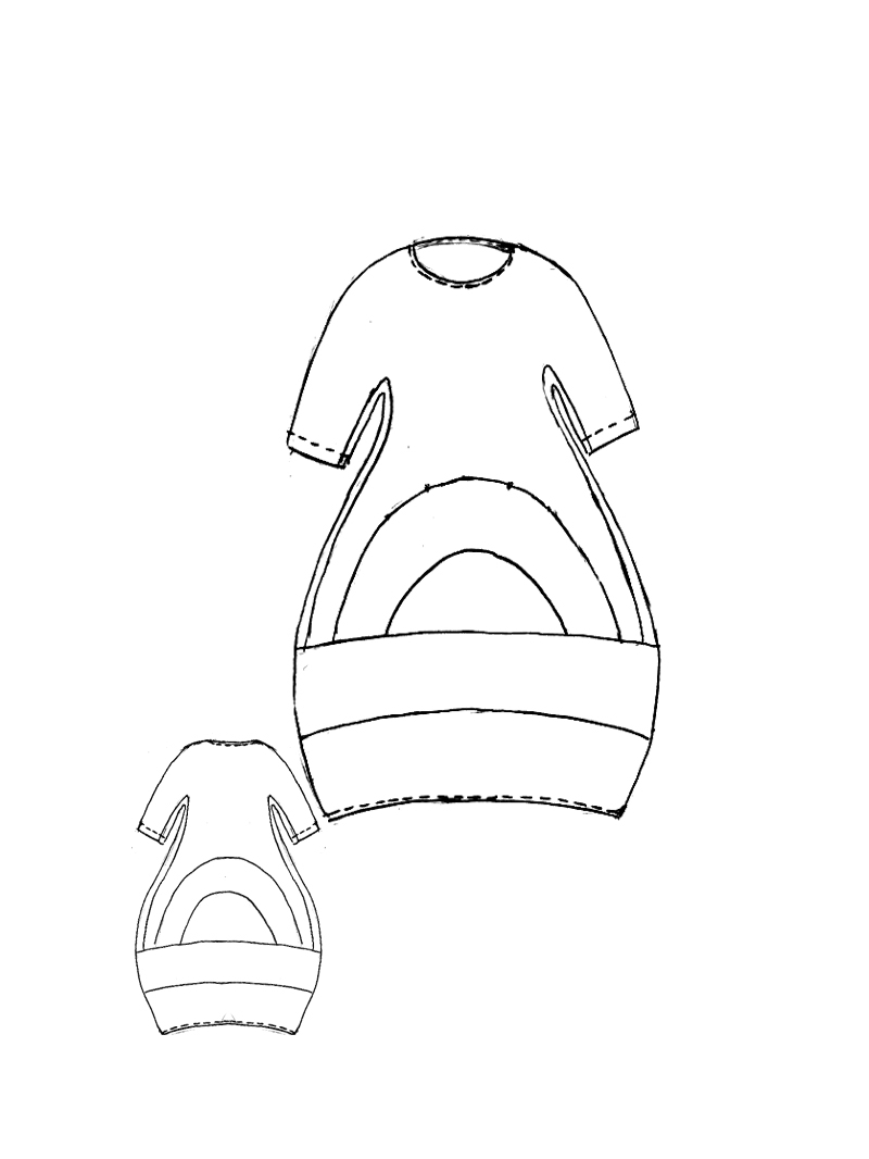 Rundholz Black Label - Oversized Kleid mit Teilungsnähten - 1263830906