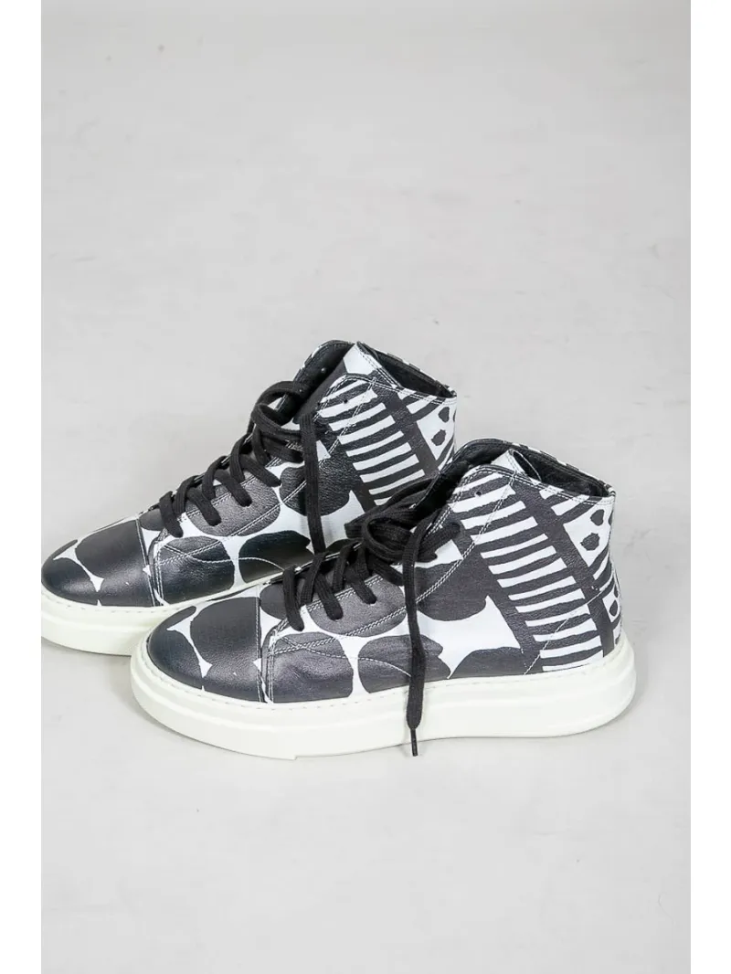 Rundholz Black Label - High-top sneakers with all-over print - 1263985203