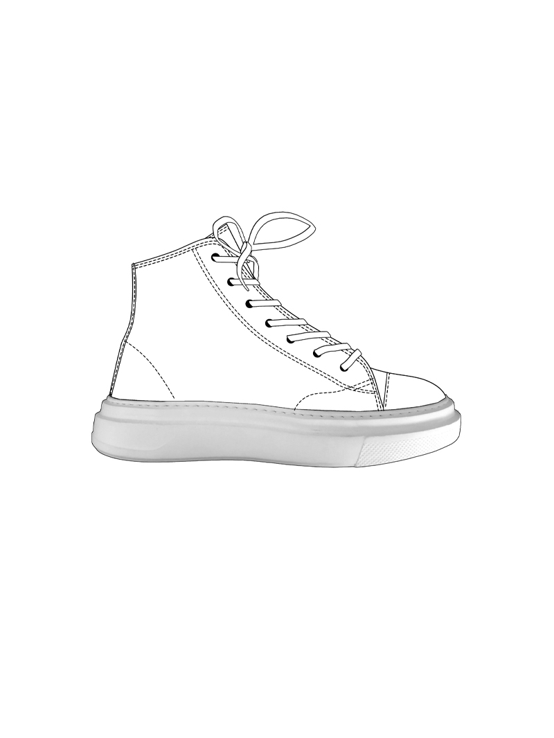 Rundholz Black Label - Hohe Sneakers im sportlichen Design - 1263985222