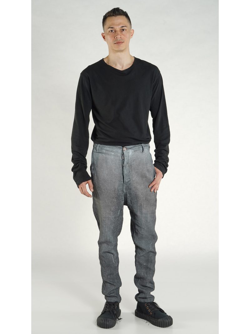 Rundholz - Schmale Viskose Leinen Hose - 1264010106