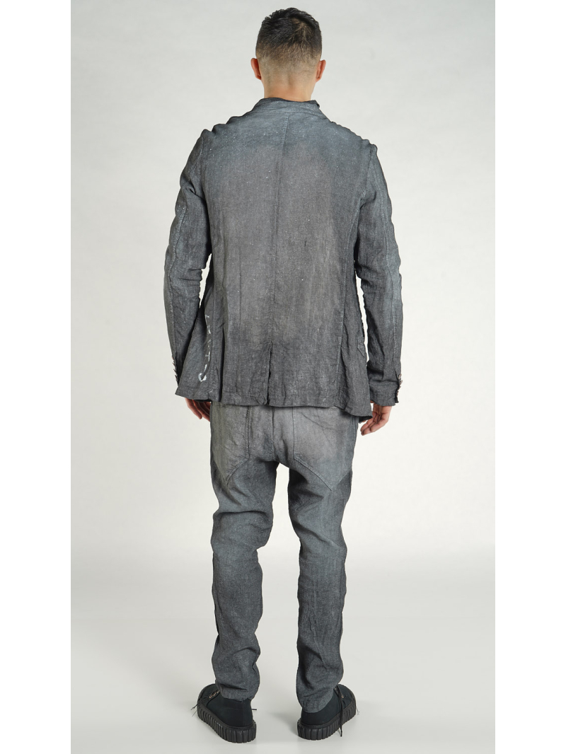 Rundholz - Schmale Viskose Leinen Jacke - 1264011101