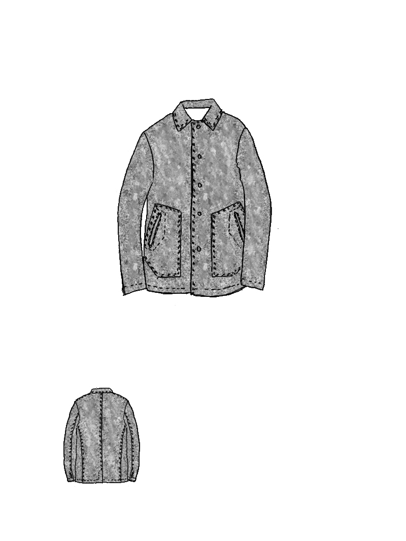 Rundholz - Lockere Viskose Leinen Jacke - 1264011112